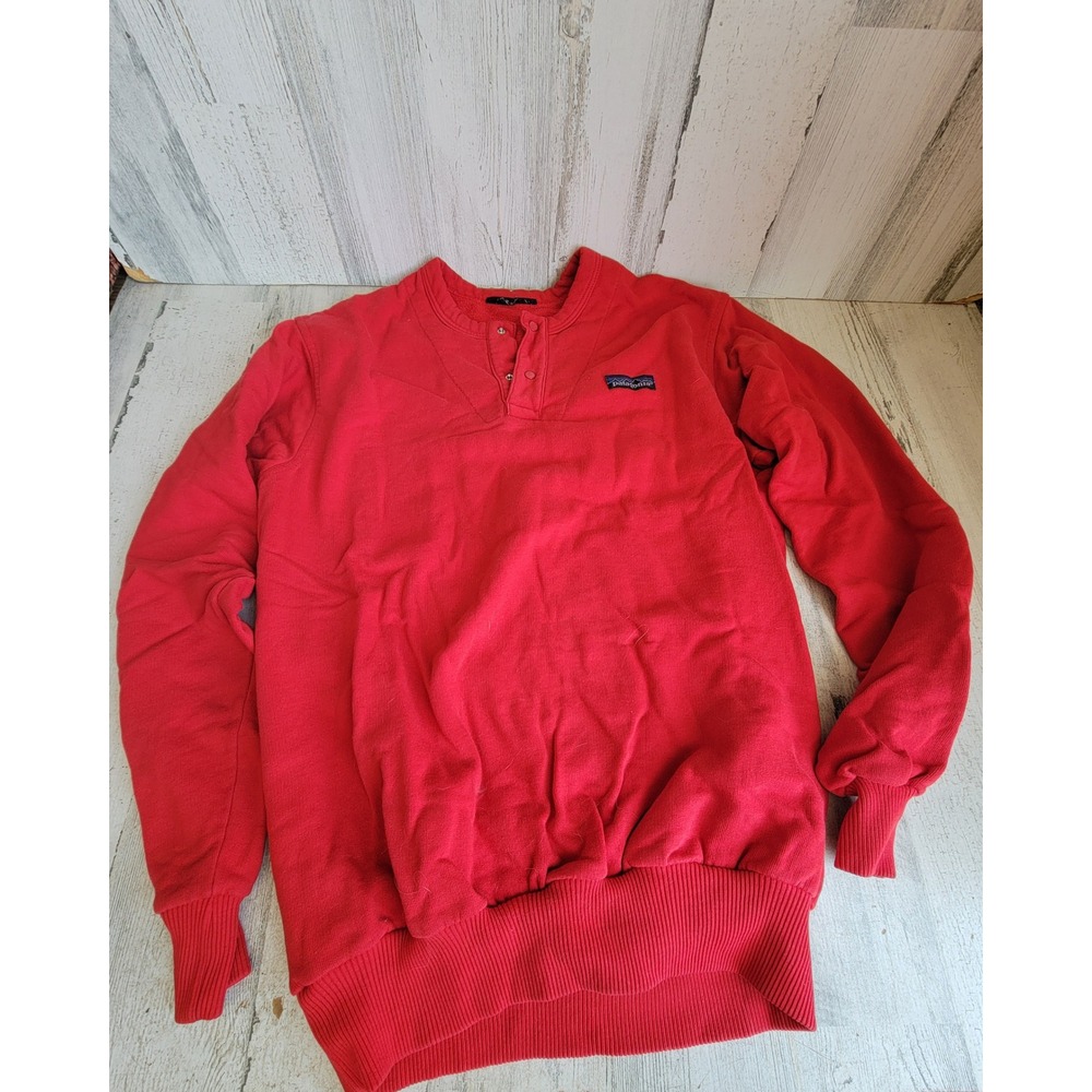 Vintage red Patagonia red pullover small/medium? Jacket quarter button